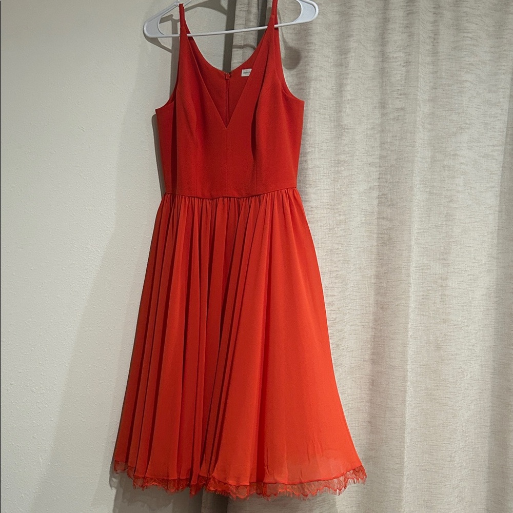 Dress the Population Fiery Red Midi Dress